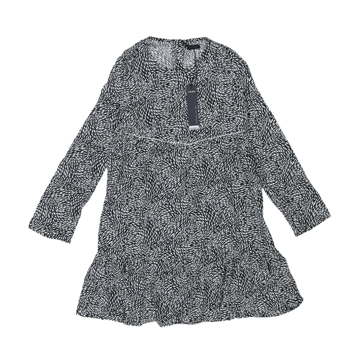 IKKS - ROBE - BLANC, NOIR - 10 ANS