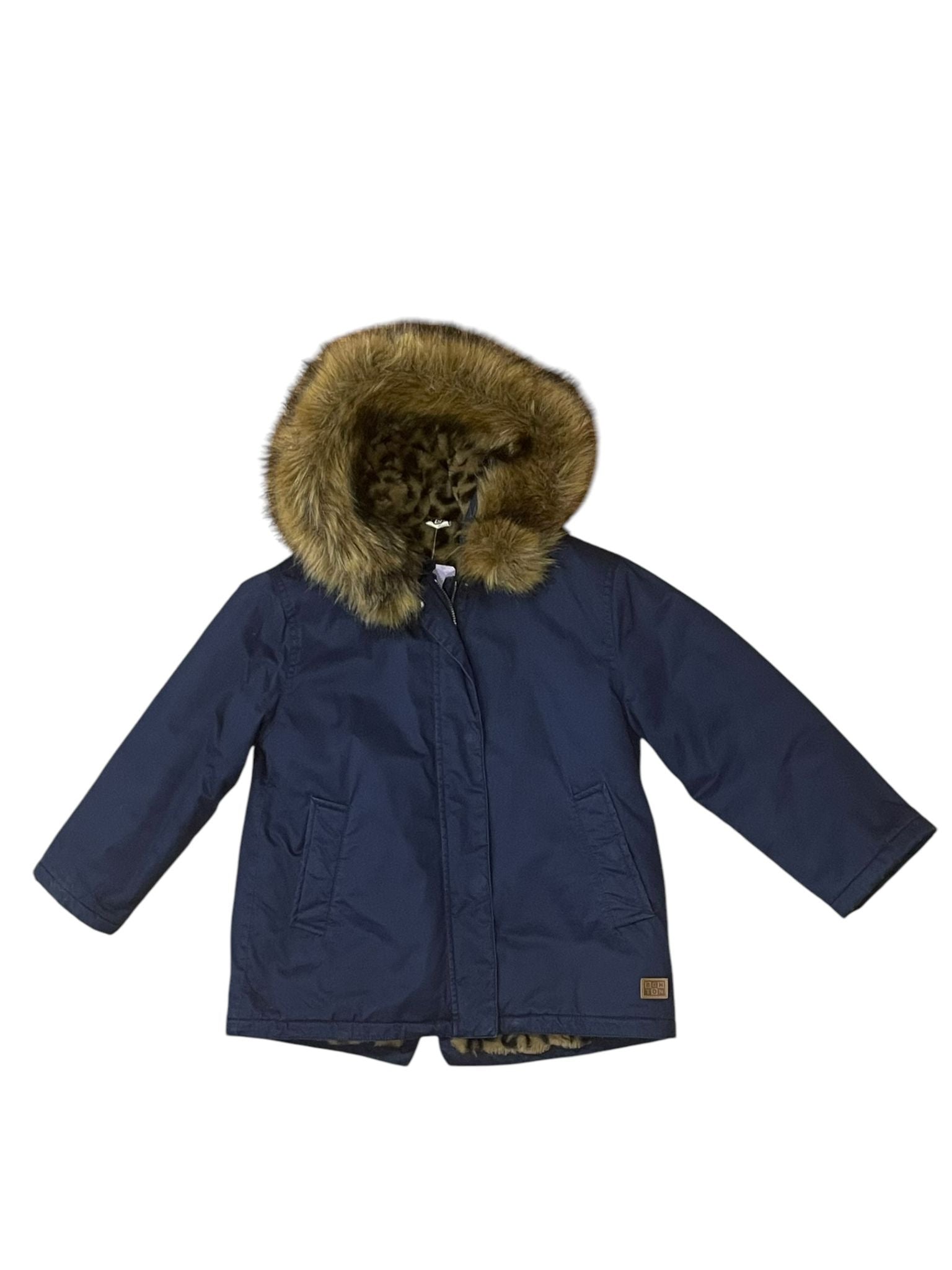 BONTON - Marineblauer Parka - 8 Jahre