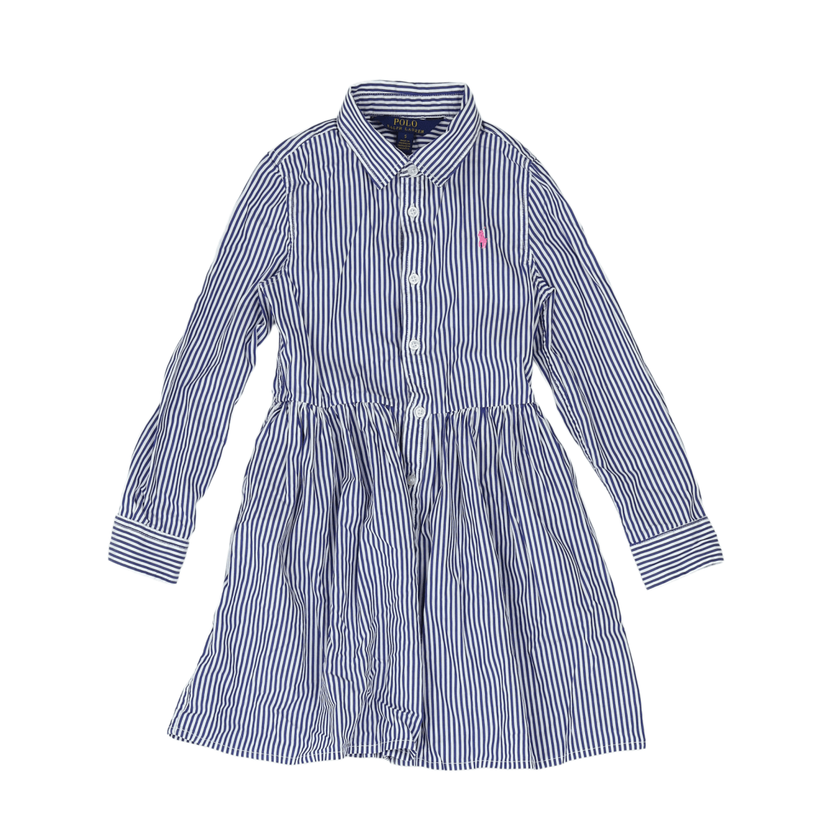RALPH LAUREN - ROBE - BLEU, BLANC - 5 ANS