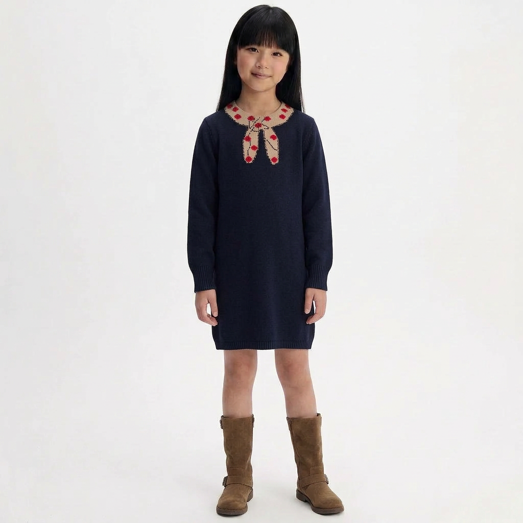BONPOINT - ROBE - BLEU - 8 ANS