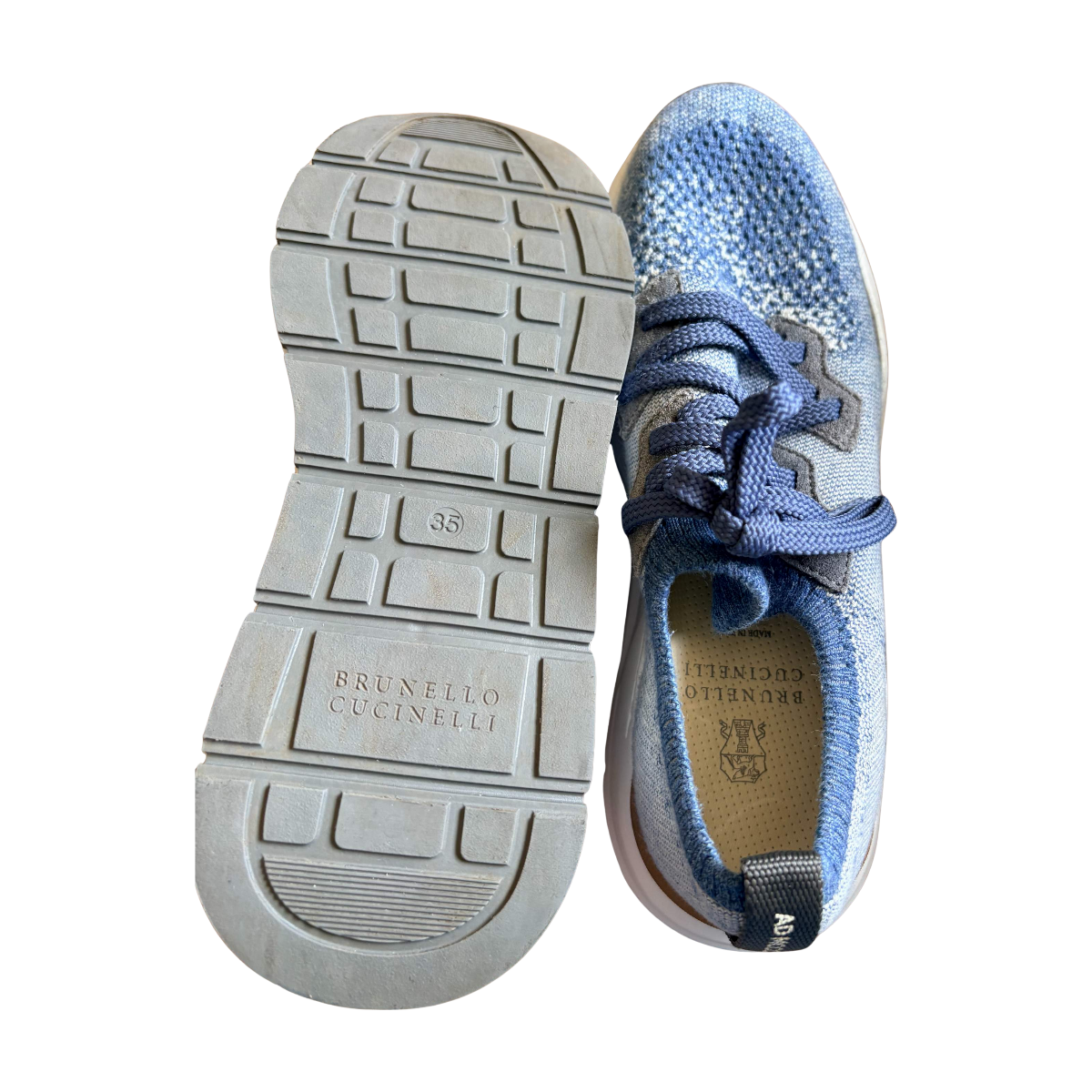 BRUNELLO CUCINELLI - BASKETS - BLEU, BLANC - 35