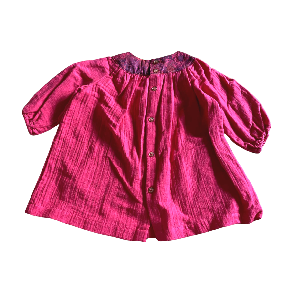 BONTON - ROBE - ROSE - 6 MOIS