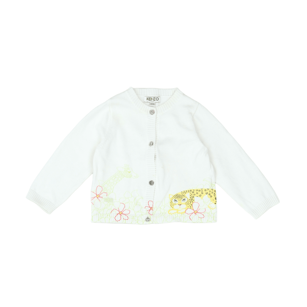 KENZO - CARDIGAN - BLANC - 18 MOIS