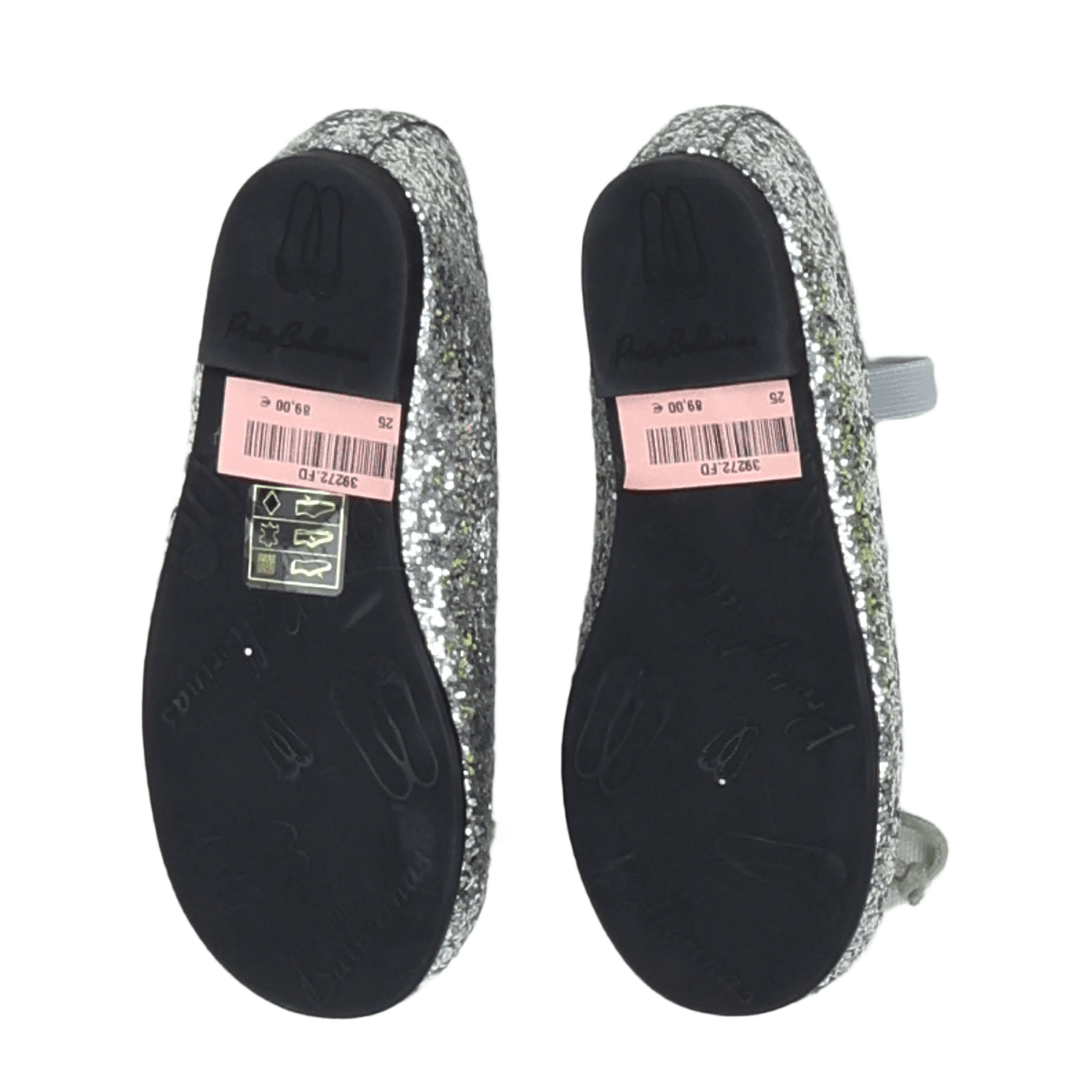 PRETTY BALLERINAS - Ballerines grises à payettes neuves - 25