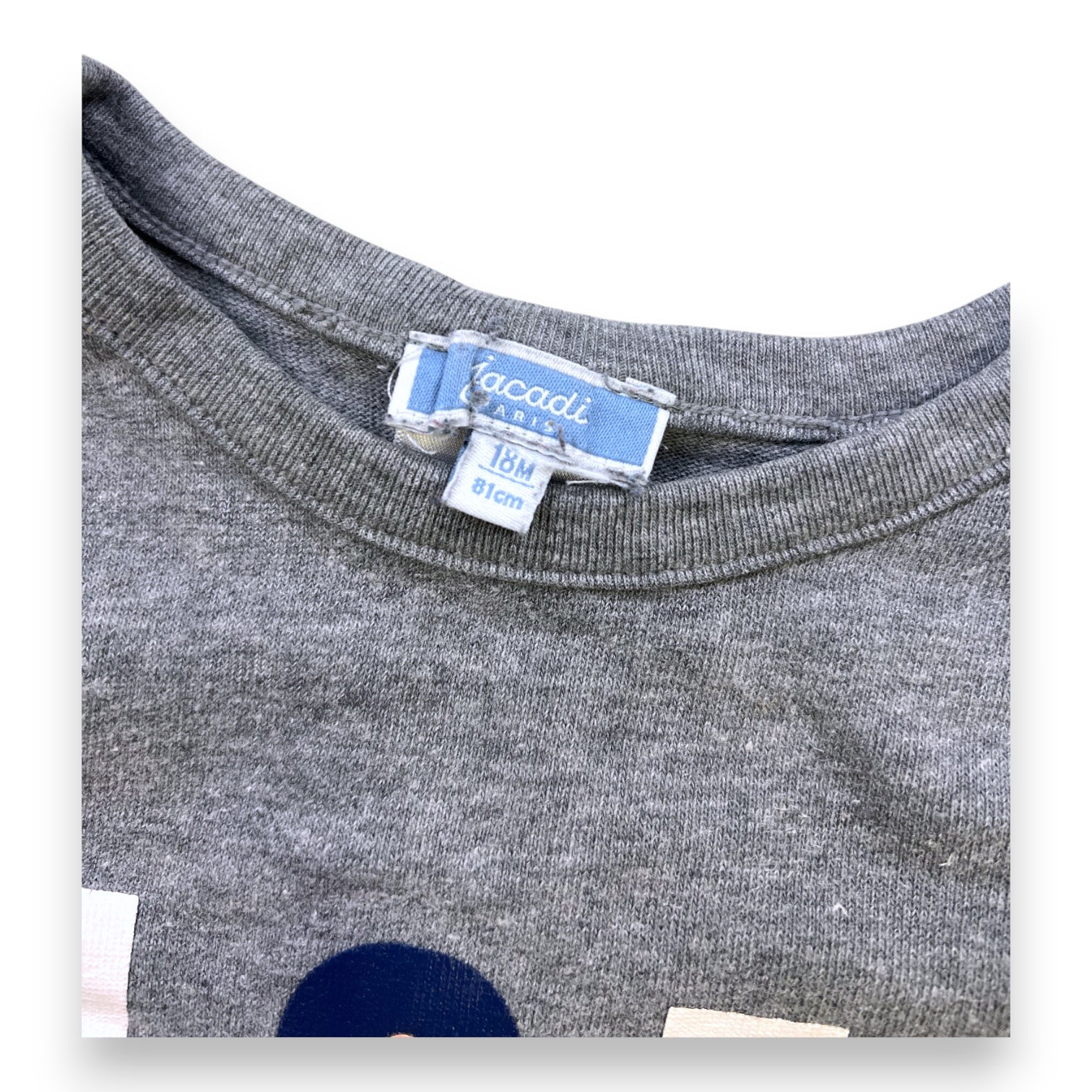 JACADI - T-SHIRT - GREY - 18 MONTHS