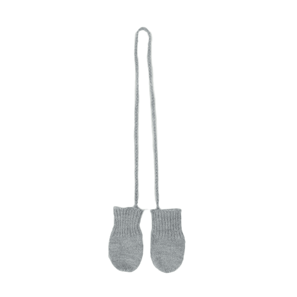 BONTON - Grey wool mittens - 2 years