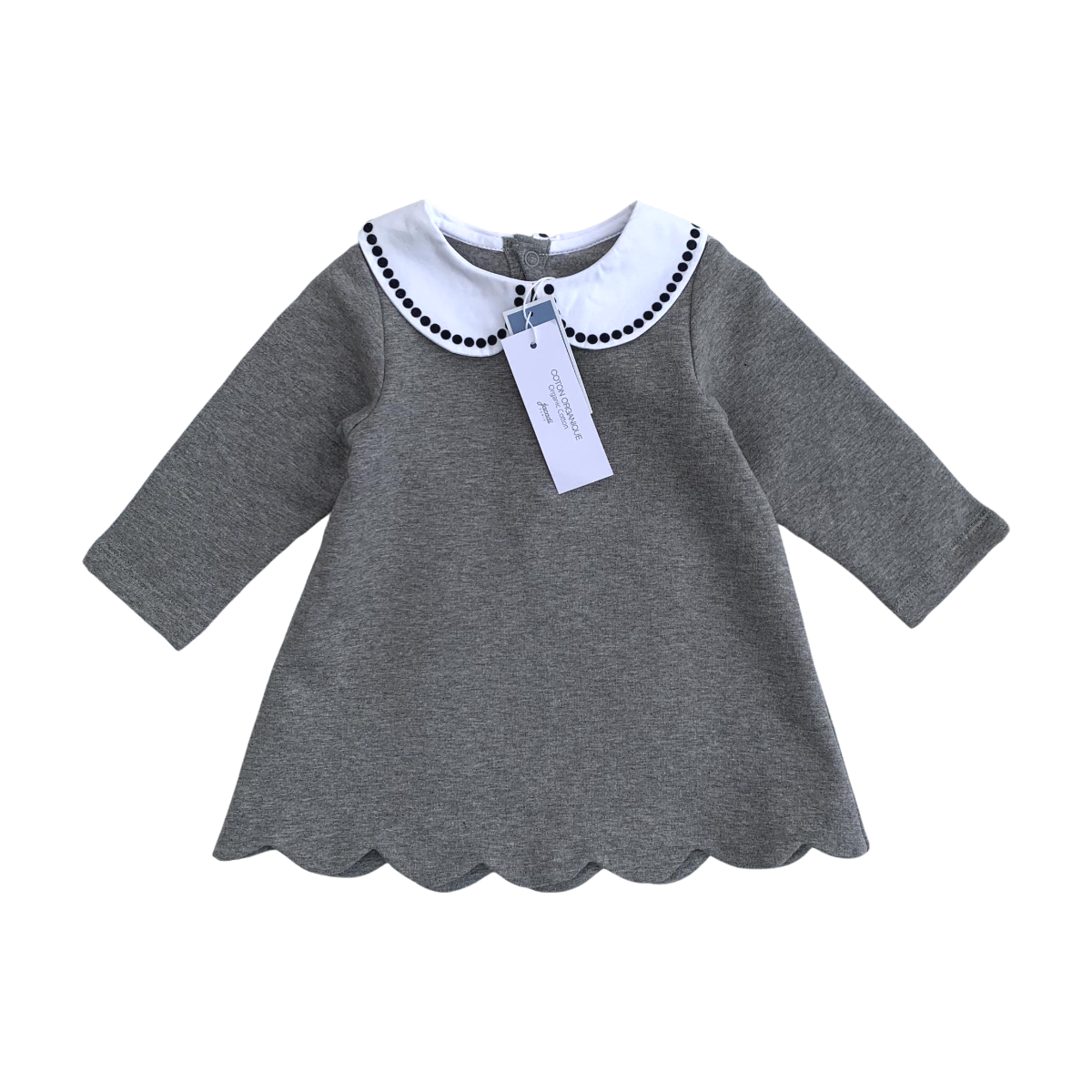 TARTINE & CHOCOLAT - ROBE - GRIS - 6 MOIS