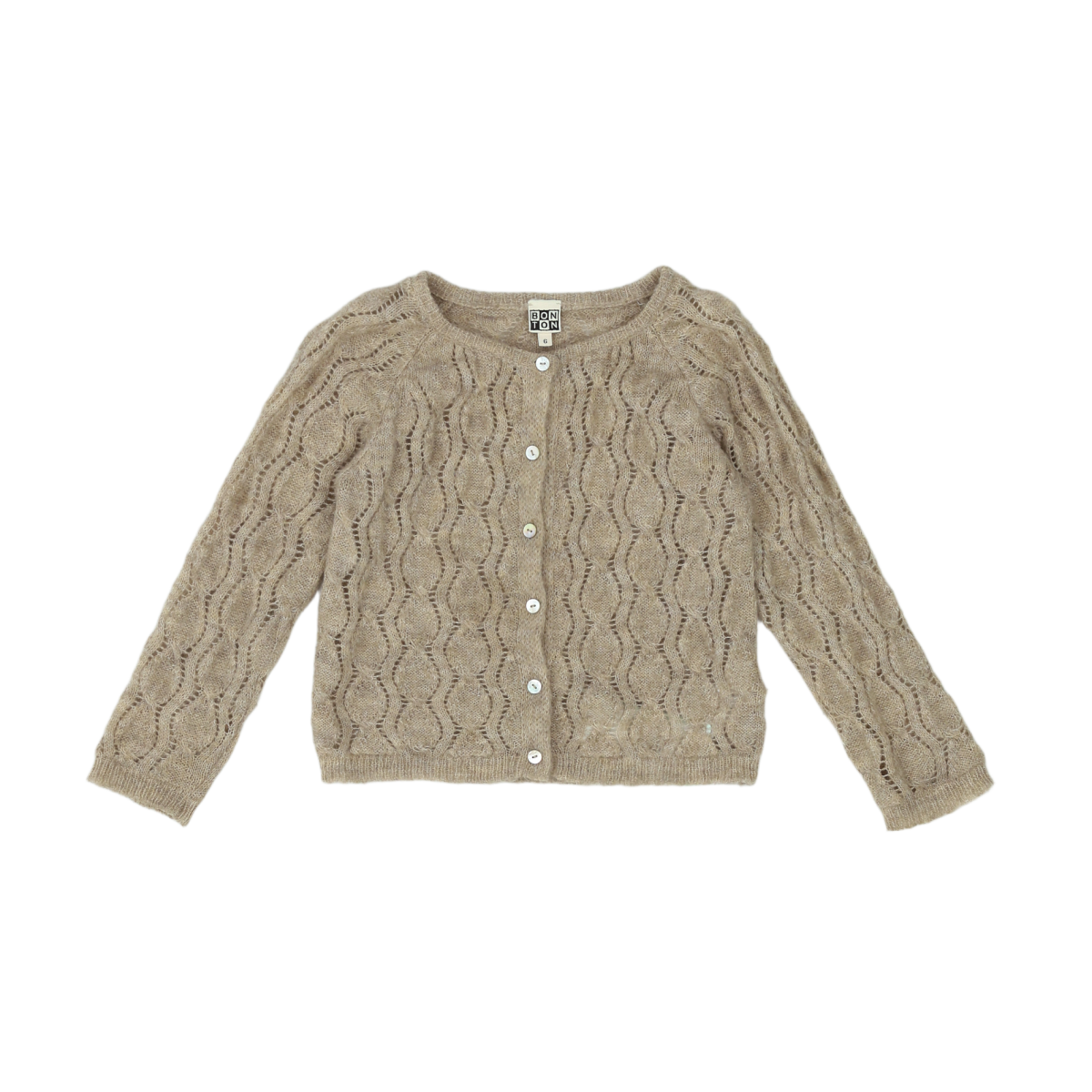 BONTON - CARDIGAN - BEIGE - 6 ANS