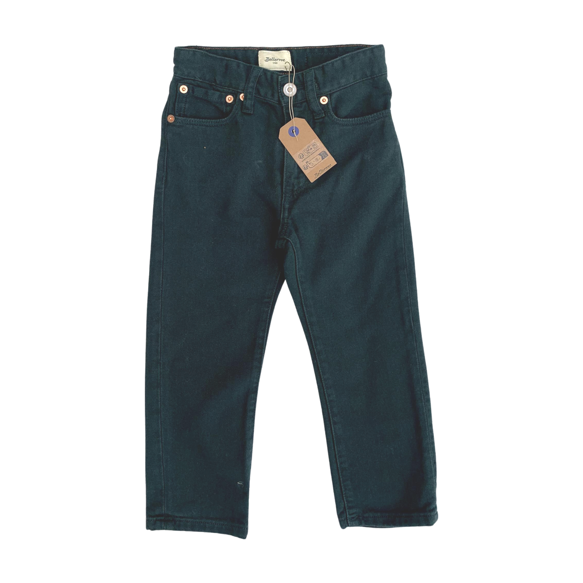 BELLEROSE - PANTALON - VERT - 4 ANS
