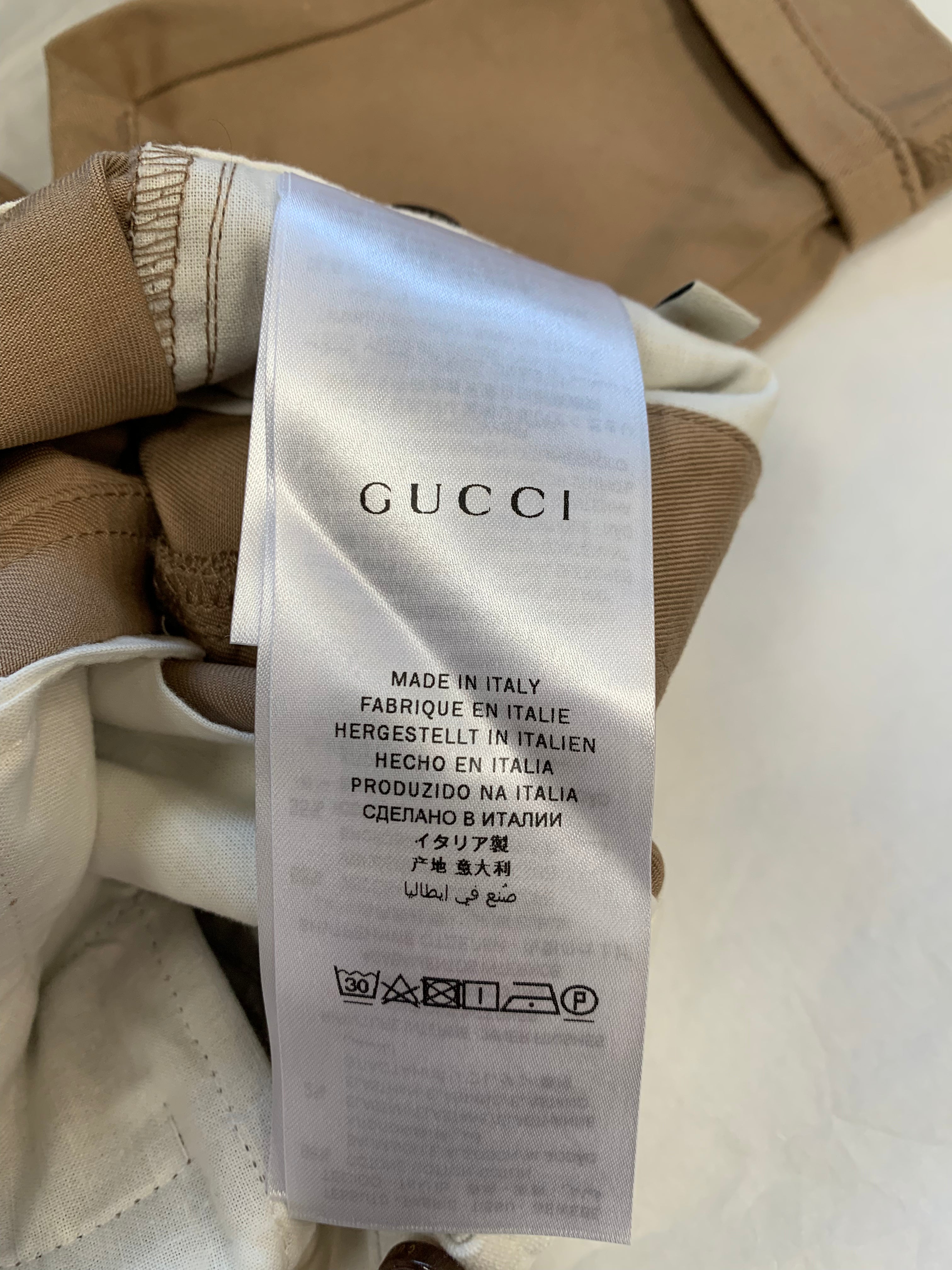 GUCCI - PANTS - BROWN - 3 MONTHS