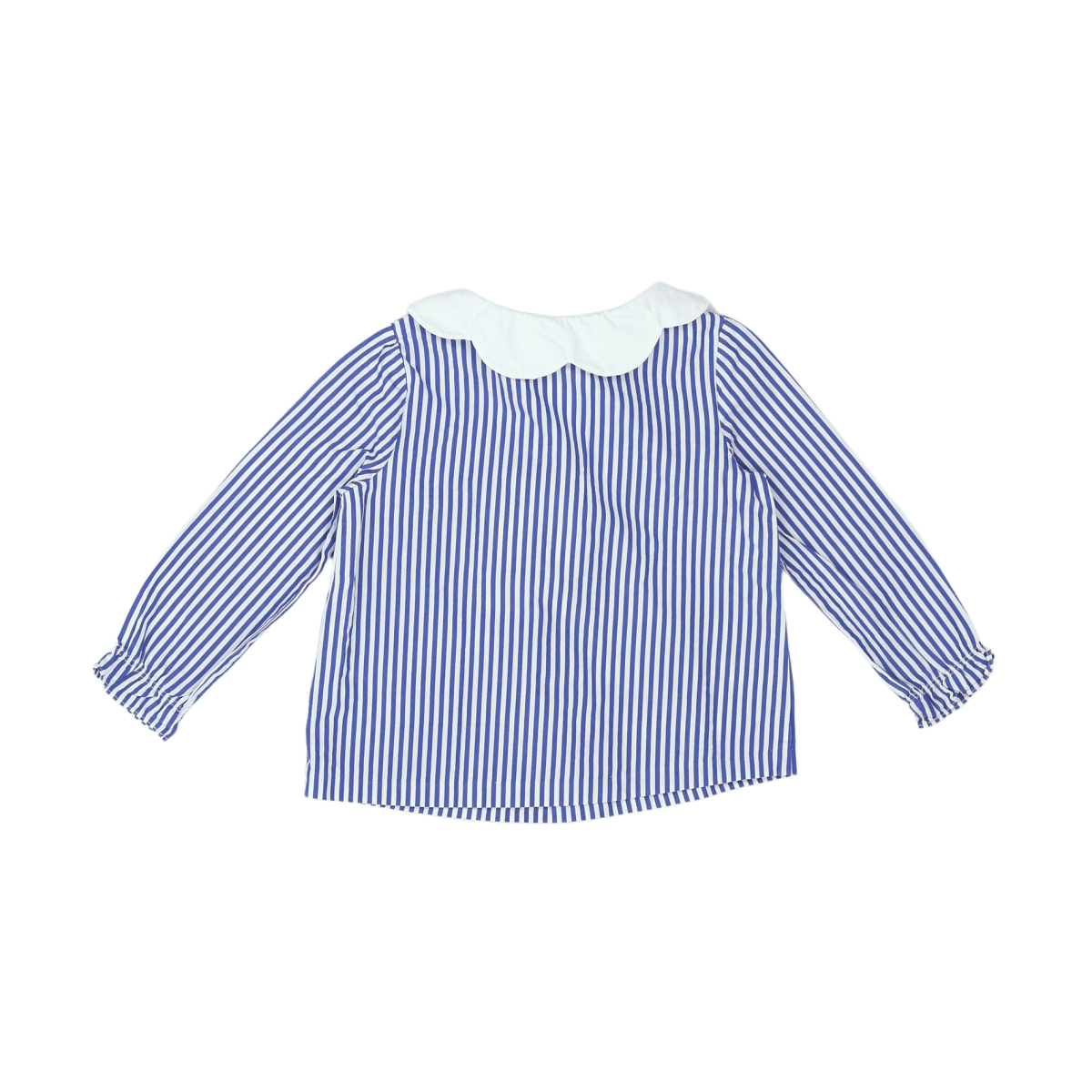 JACADI - BLUSE - WEIß, BLAU - 3 JAHRE