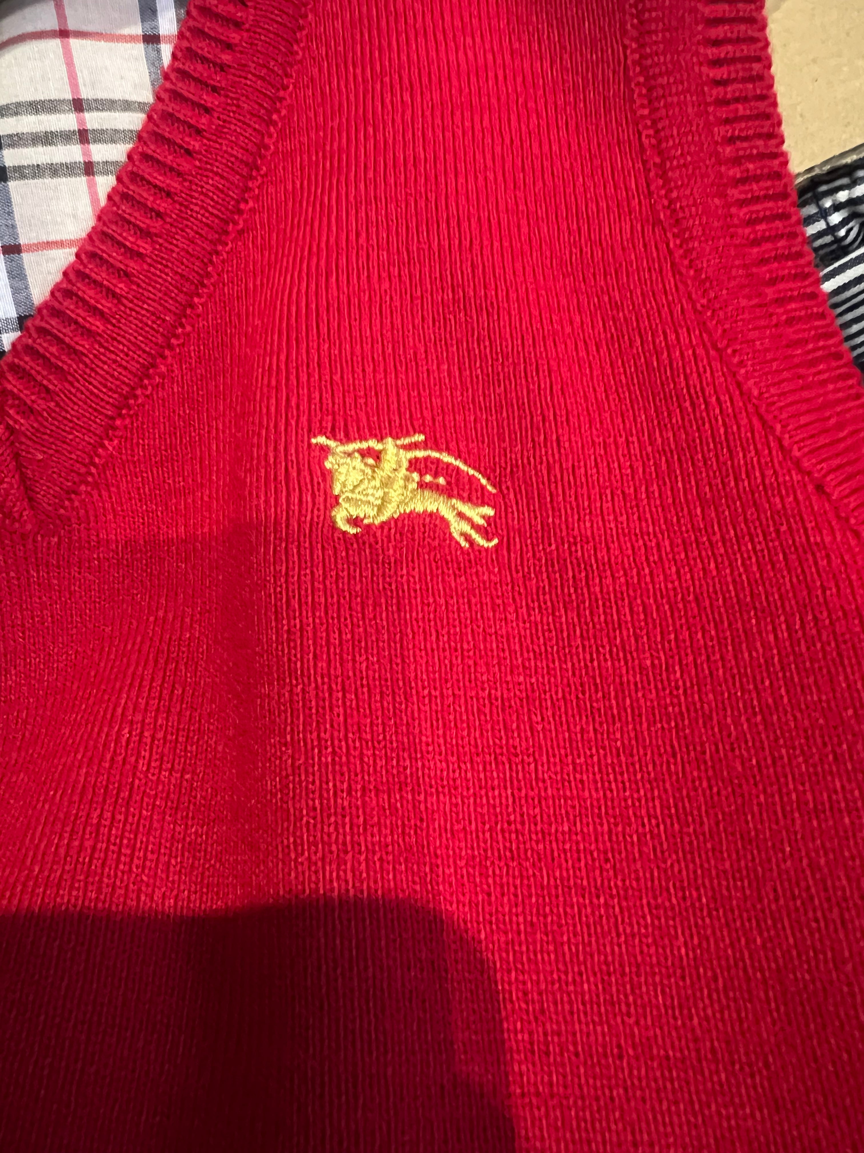 BURBERRY - SWEATER - RED - 5 YEARS