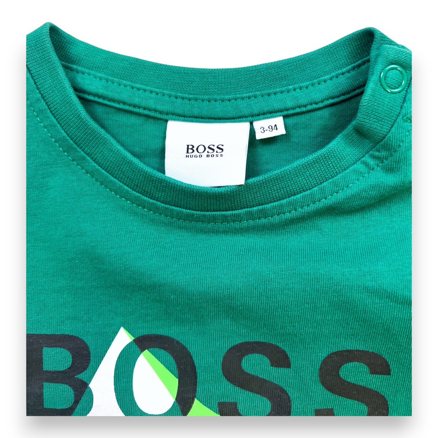 HUGO BOSS - T-SHIRT - GREEN - 3 YEARS
