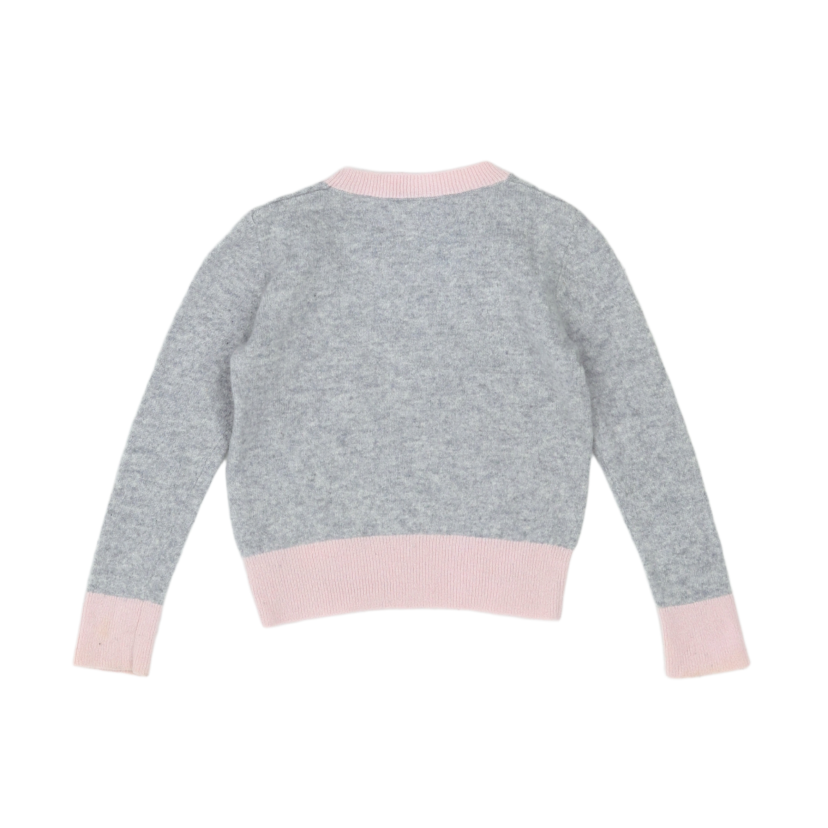 BONPOINT - PULL - ROSE, GRIS - 6 ANS