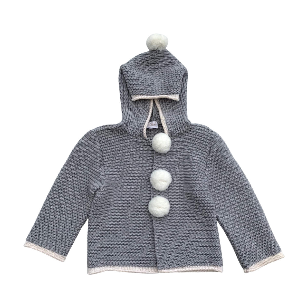 PAZ RODRIGUEZ - CARDIGAN - GRIS - 3 ANS