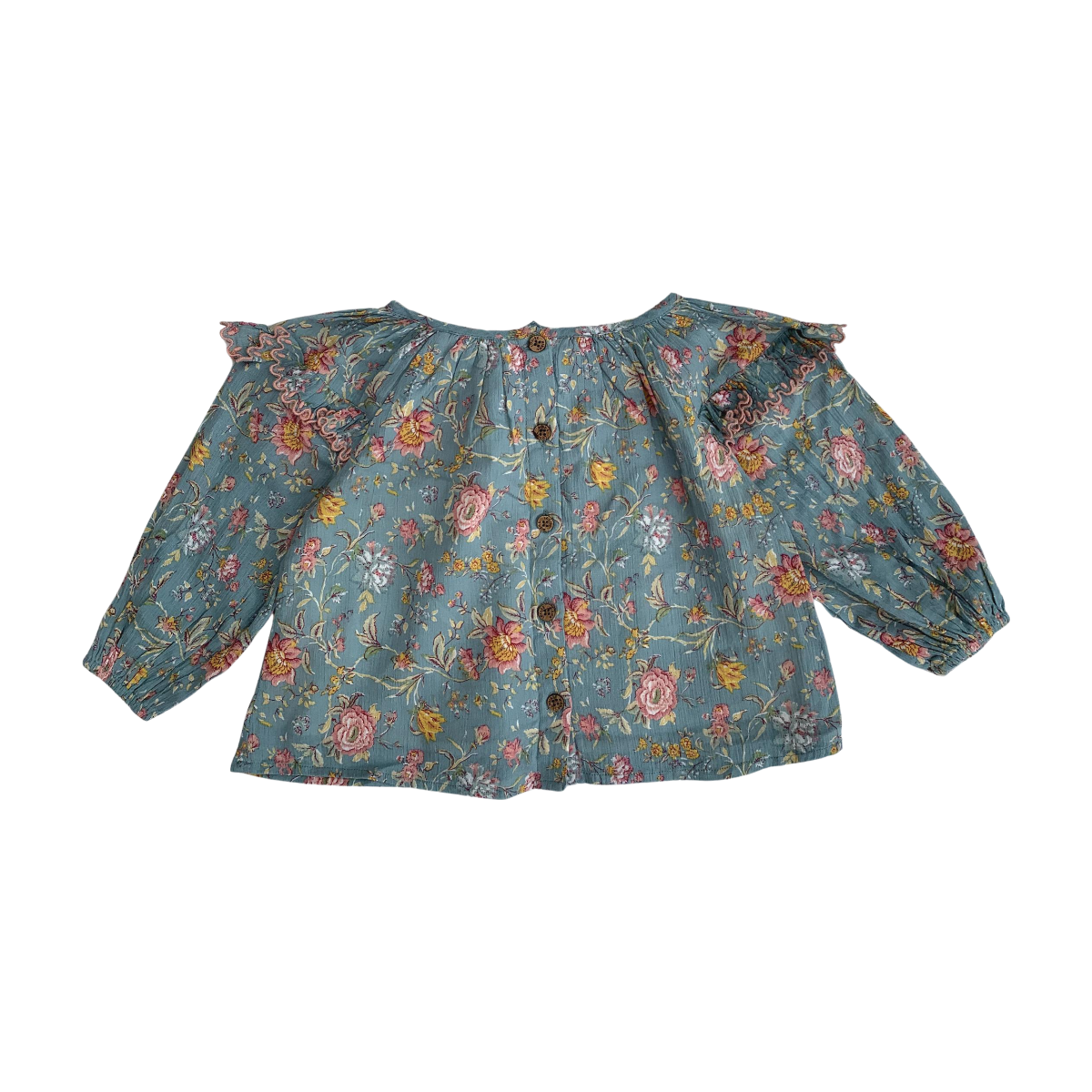LOUISE MISHA - BLOUSE - VERT, ROSE - 18 MOIS