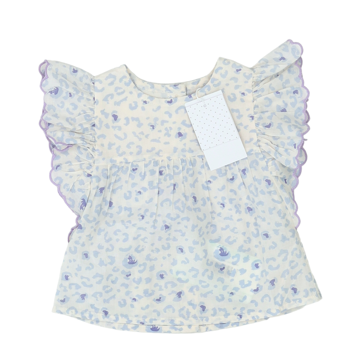 LOUIS LOUISE - BLOUSE - BLANC, BLEU - 6 MOIS