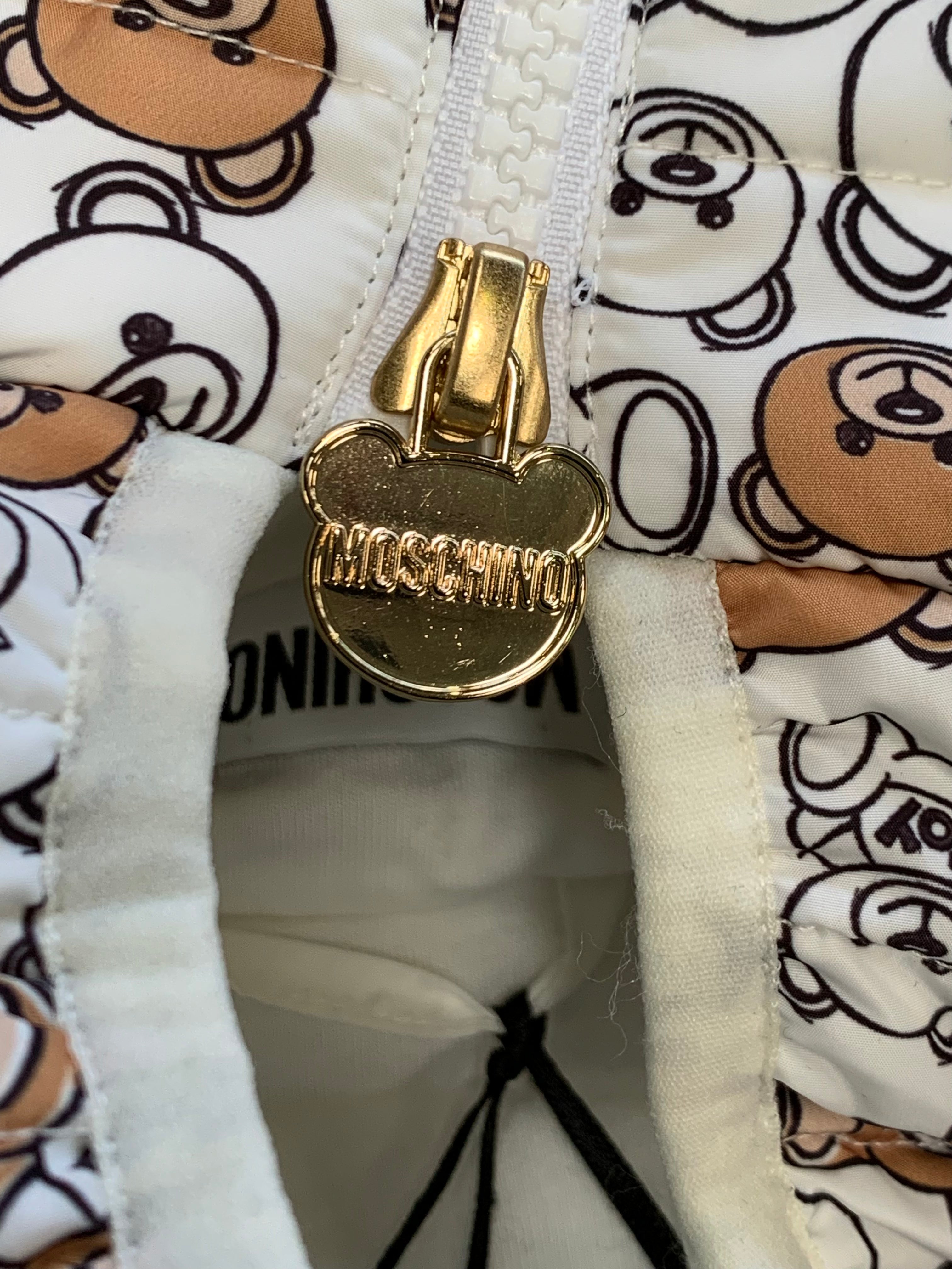 MOSCHINO - DOWN JACKET - WHITE, BROWN - 3 YEARS