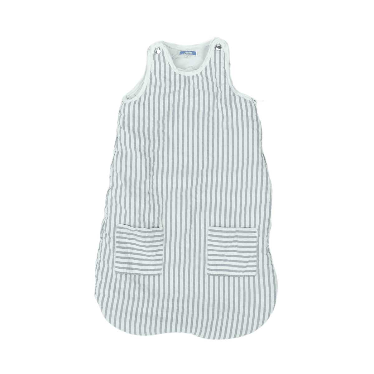 JACADI - STRAMPLER - WEIß, GRAU - 6 MONATE