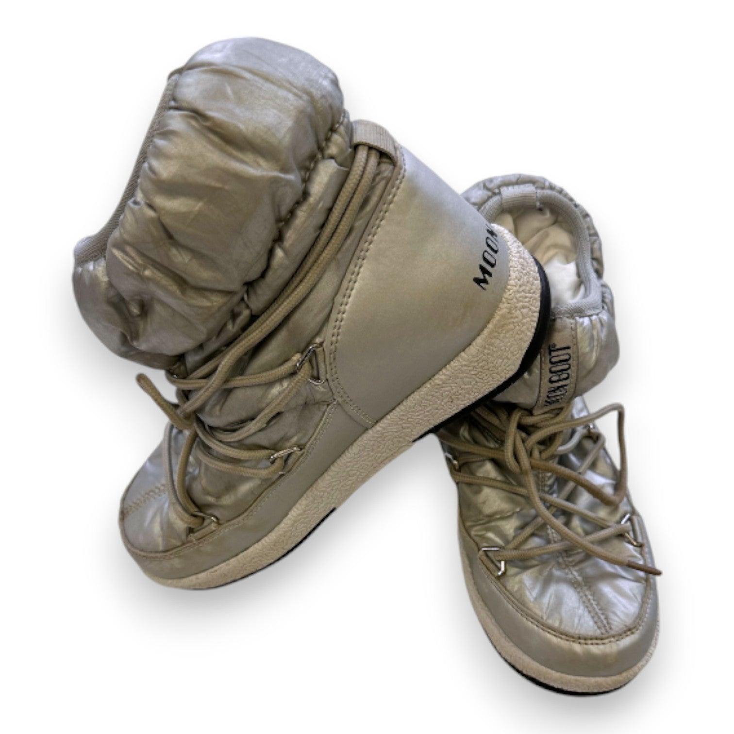 MOON BOOTS - SILBERNE STIEFEL - 34