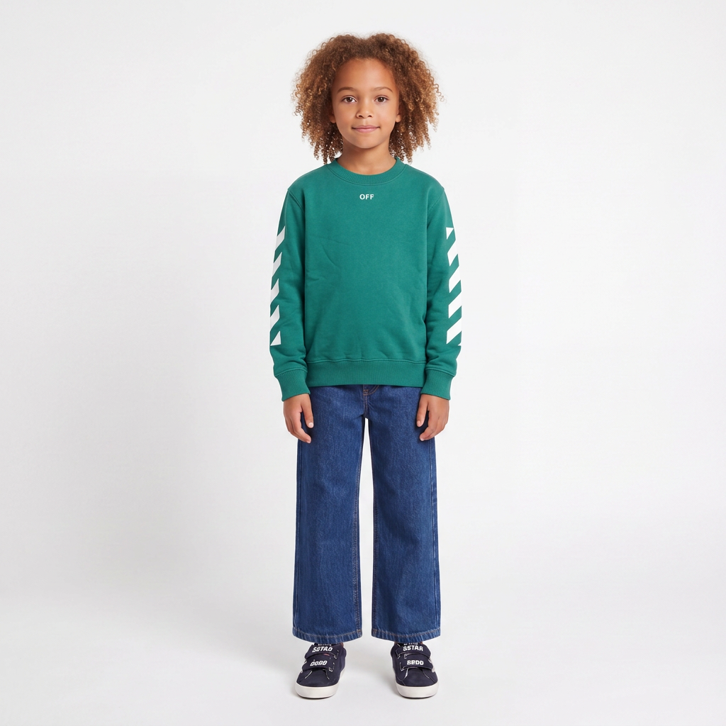 OFF-WHITE - SWEAT - VERT - 8 ANS