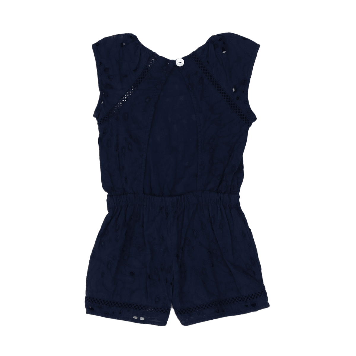 TARTINE & CHOCOLAT - Combi-short bleu marine en dentelle - 3 ans
