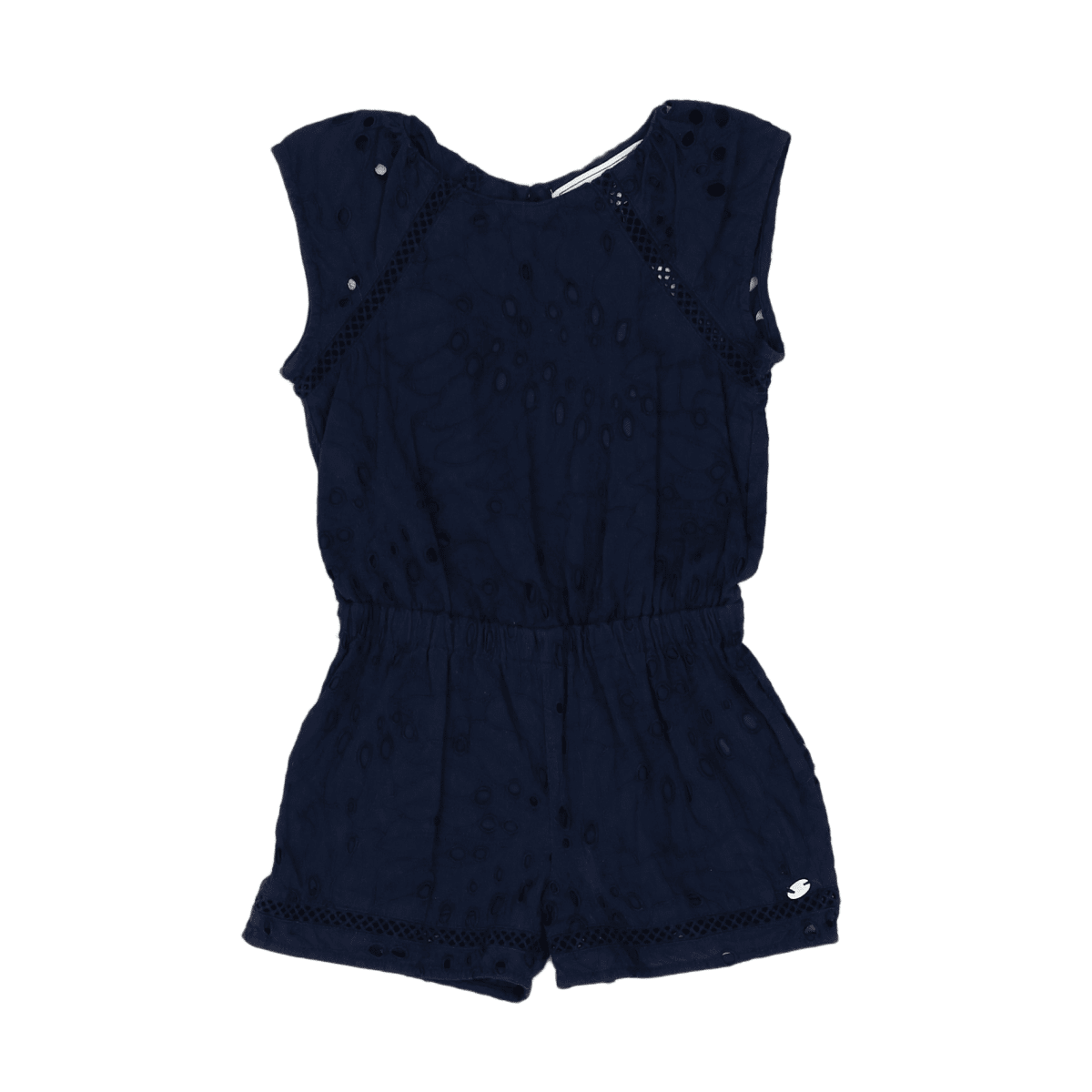 TARTINE & CHOCOLAT - Combi-short bleu marine en dentelle - 3 ans