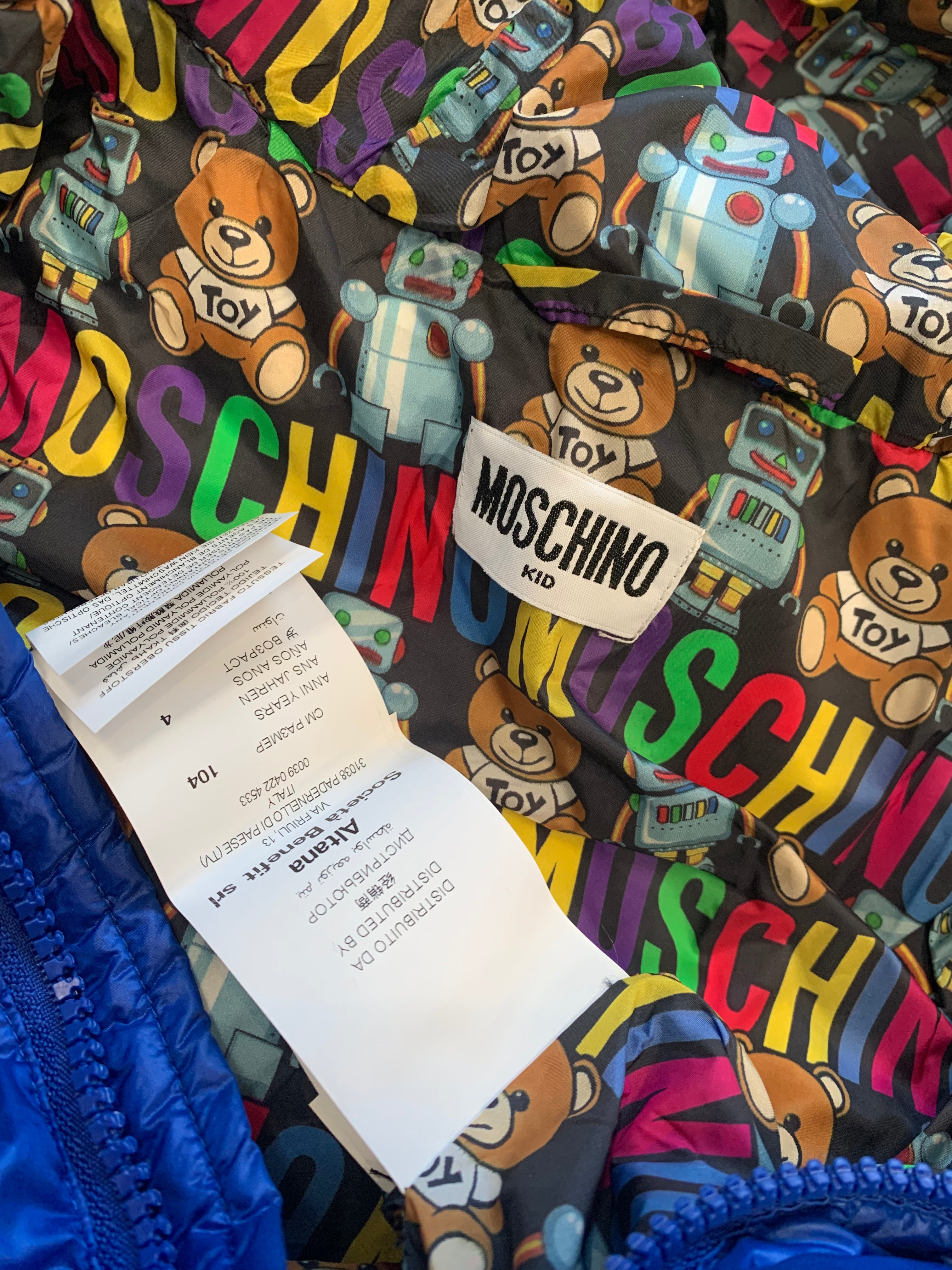 MOSCHINO - DAUNENJACKE - BLAU - 4 JAHRE