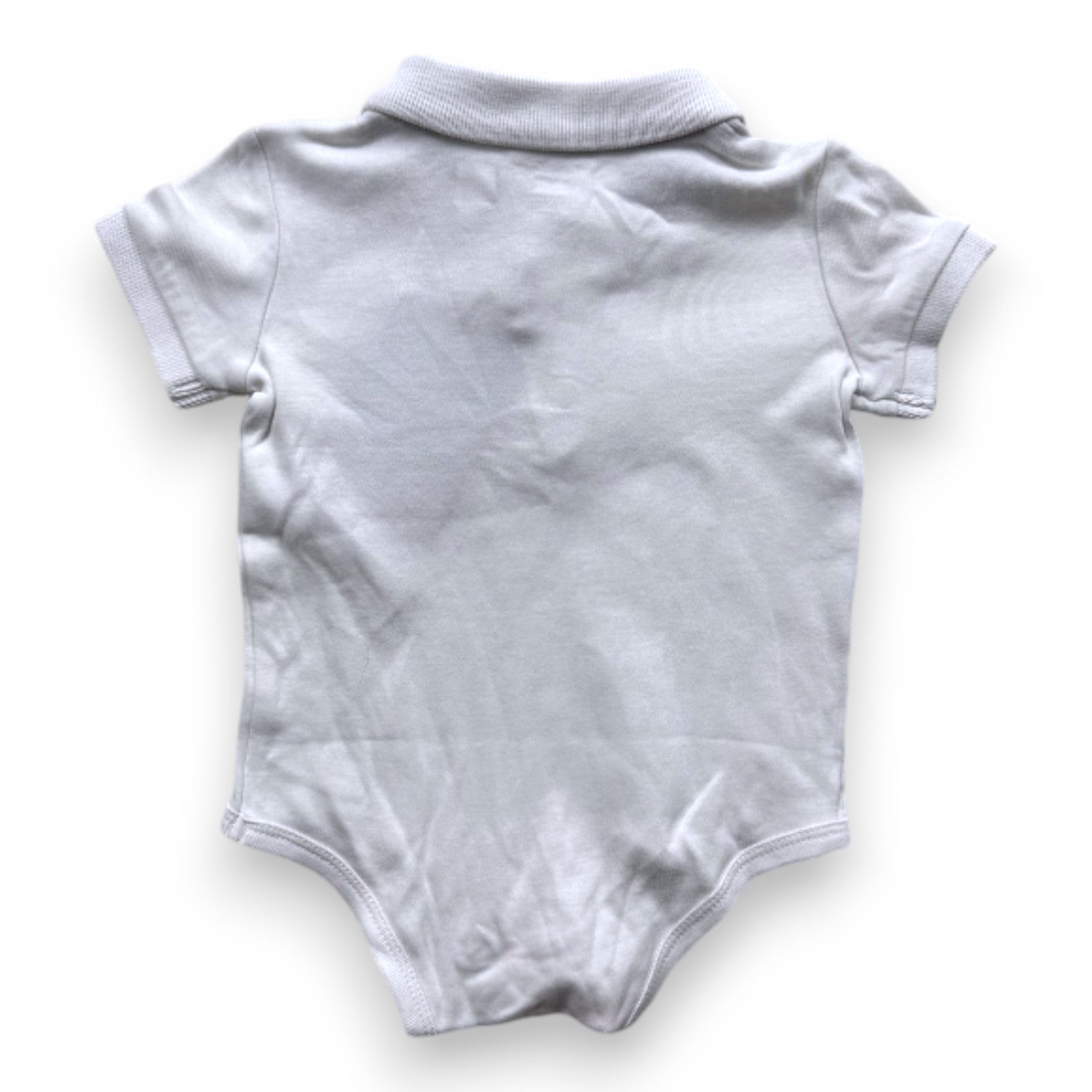 RALPH LAUREN - White short-sleeved polo bodysuit - 6 months