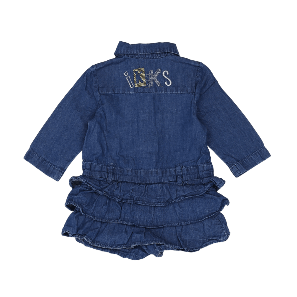 IKKS - ROBE - BLEU - 6 MOIS