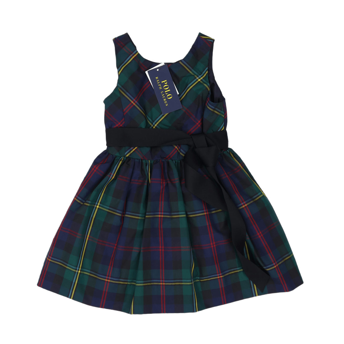 RALPH LAUREN - ROBE - VERT, BLEU - 3 ANS