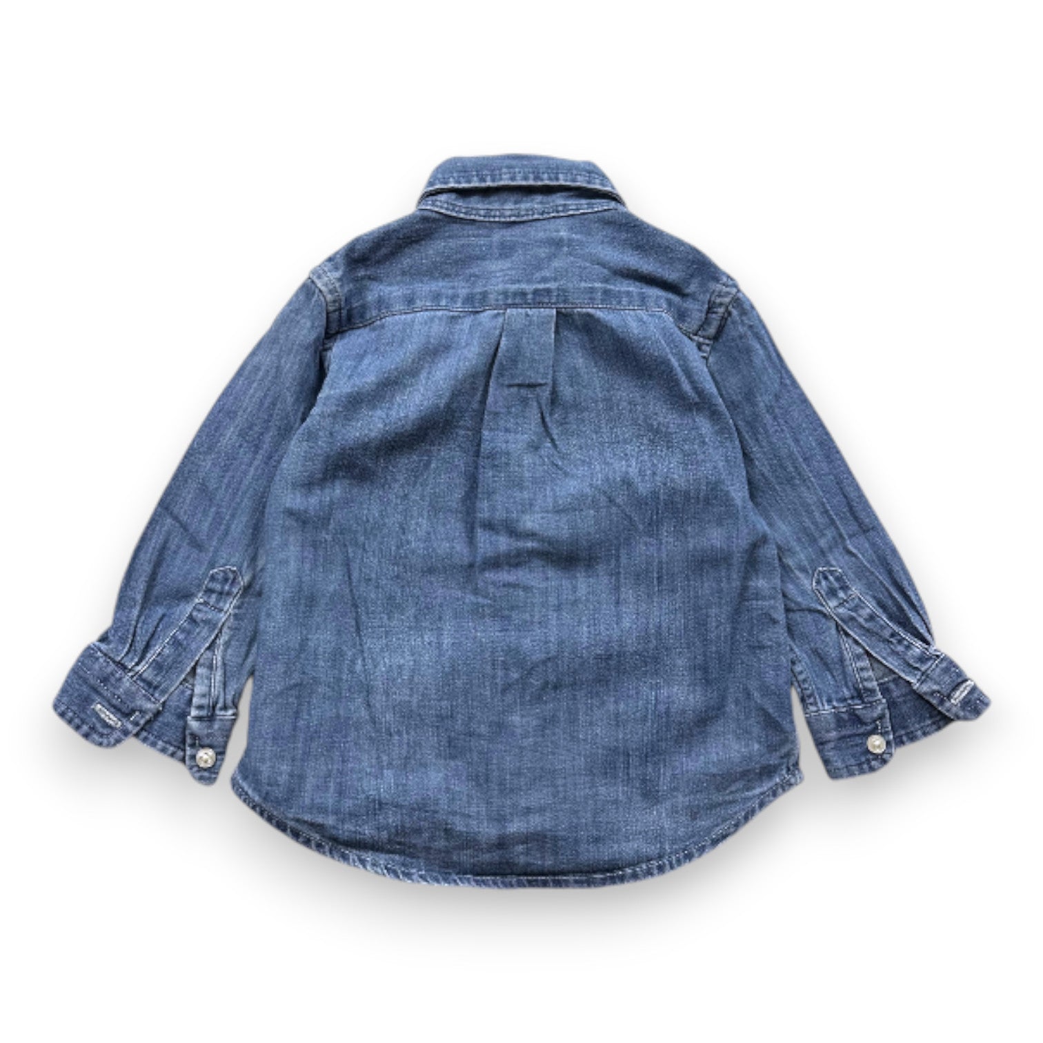 RALPH LAUREN - Long-sleeved denim shirt - 12 months