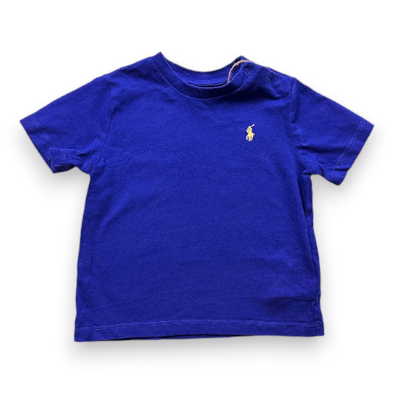 RALPH LAUREN - Blue short-sleeved T-shirt - 12 months
