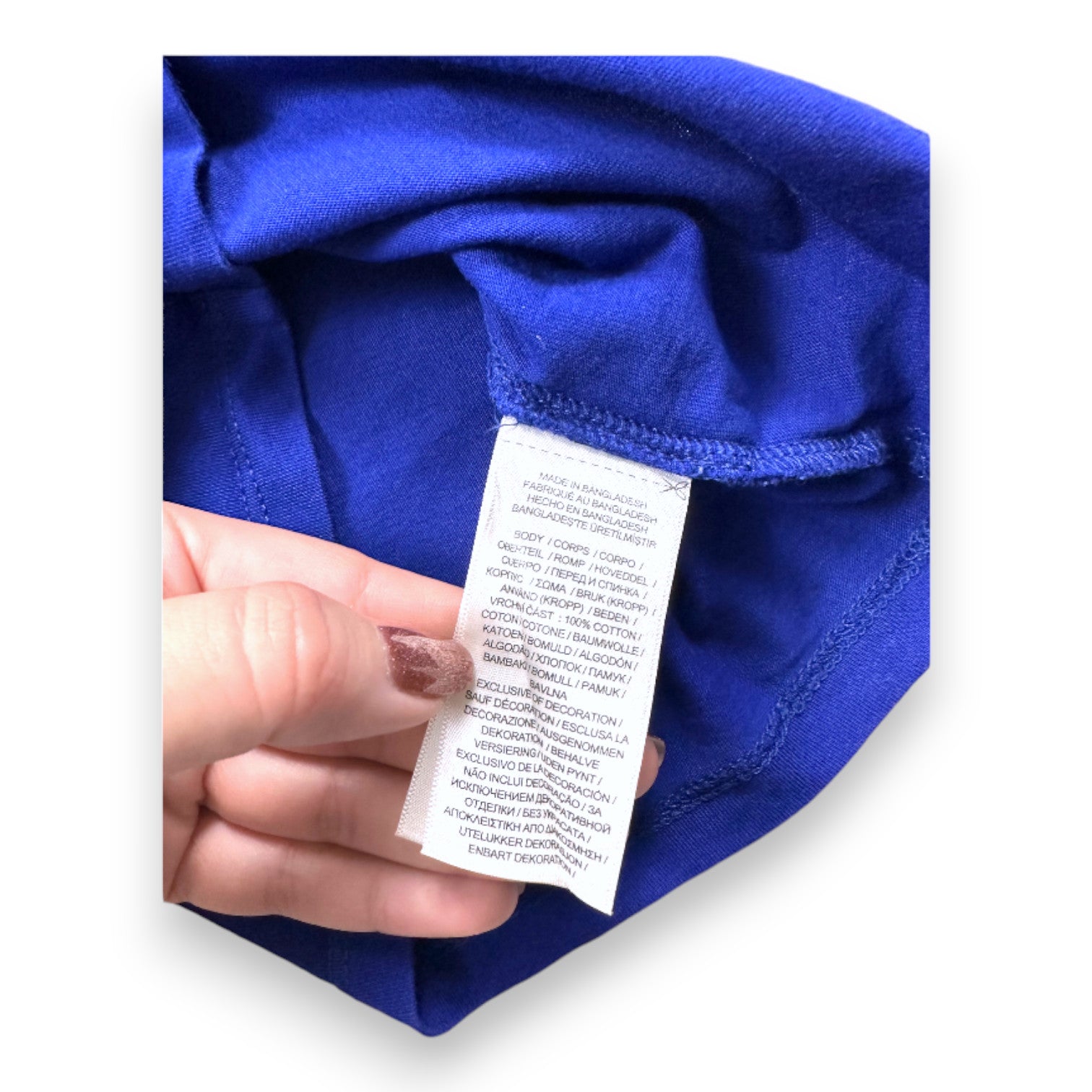 RALPH LAUREN - Blue short-sleeved T-shirt - 12 months