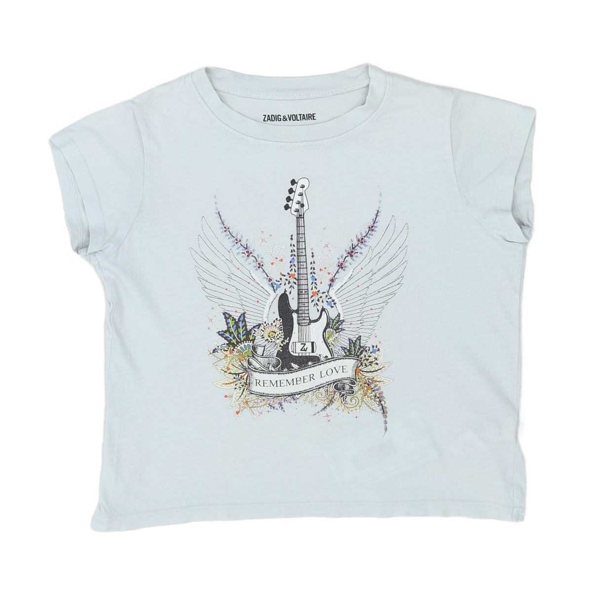 ZADIG & VOLTAIRE - T-SHIRT - BLEU - 10 ANS