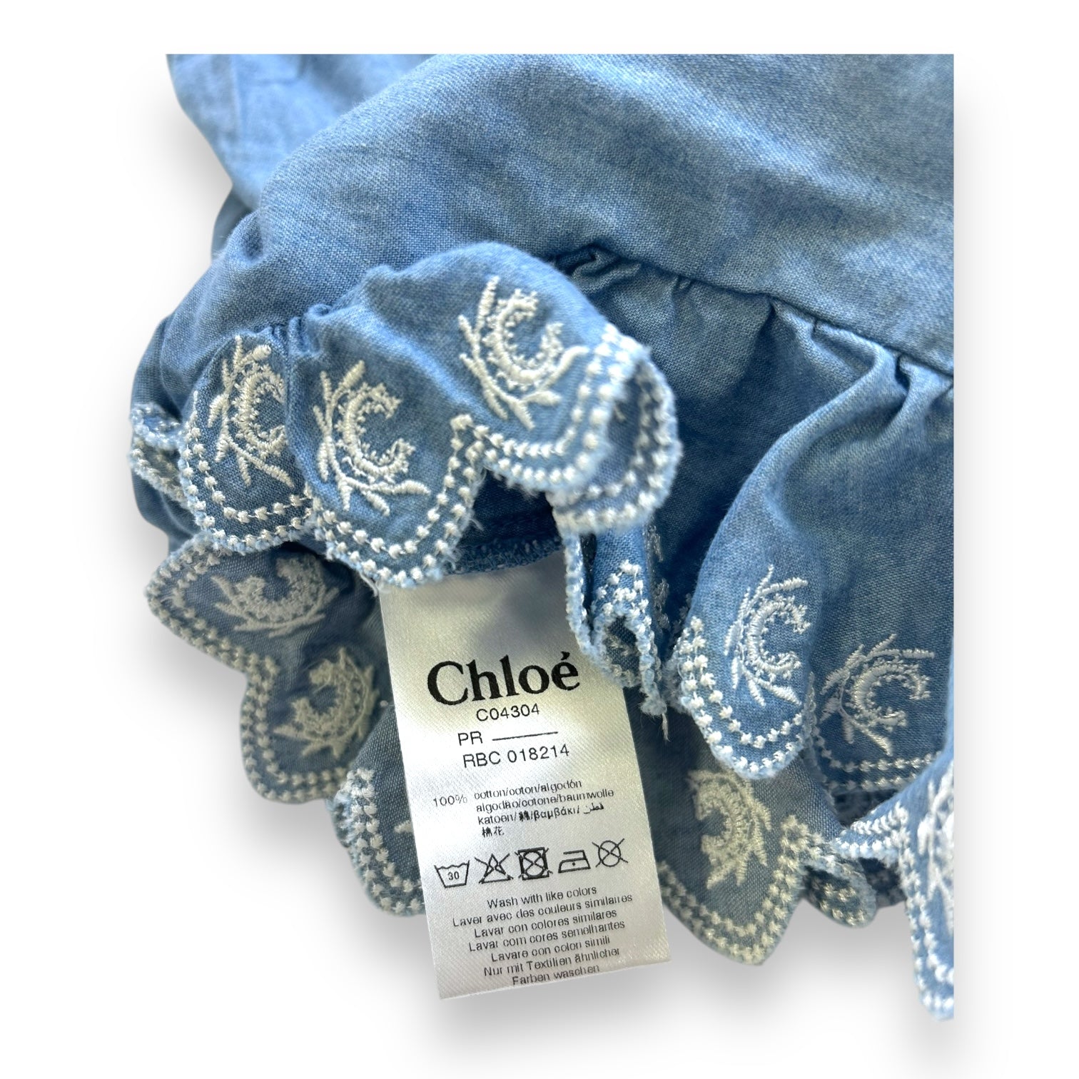 CHLOÉ - COMBINAISON - BLEU - 6 MOIS