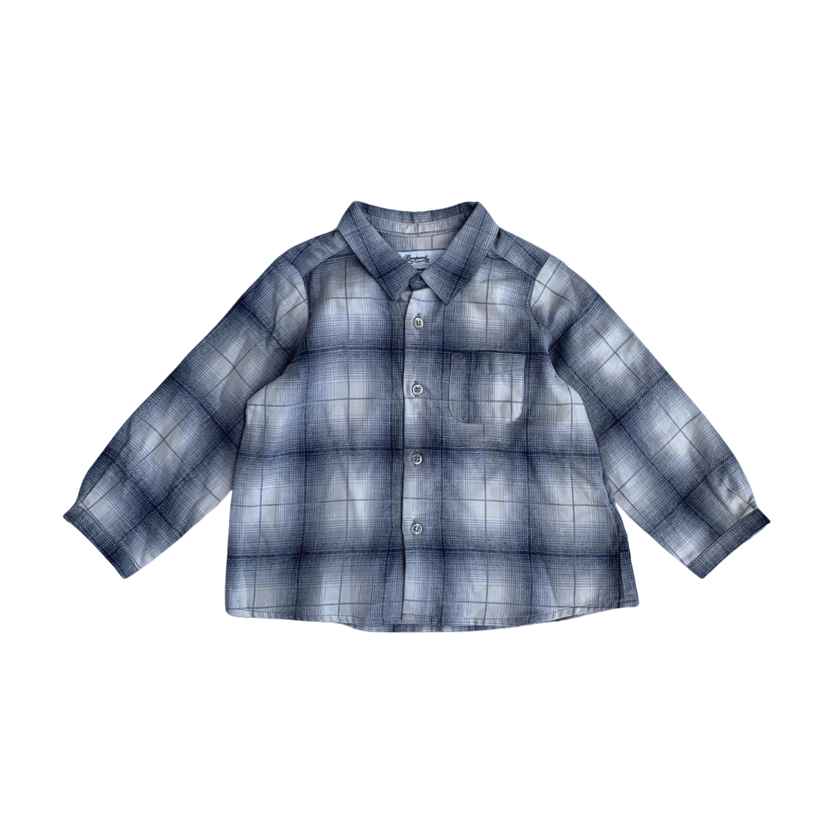 BONPOINT - CHEMISE - BEIGE, BLEU - 18 MOIS