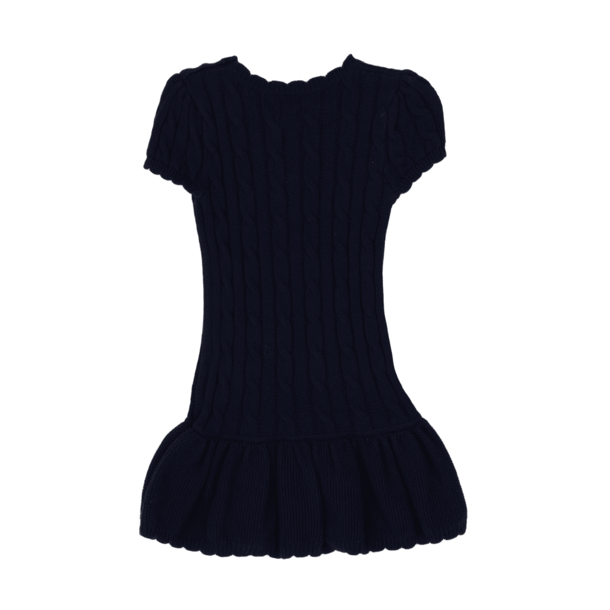 RALPH LAUREN - Marineblaues Kleid mit Strickeffekt - 2 Jahre