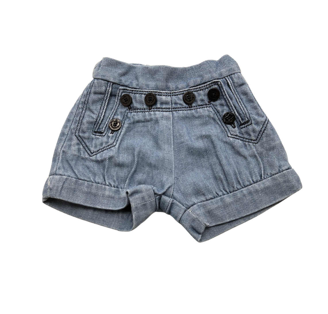 CHLOÉ - Short en jean - 6 mois