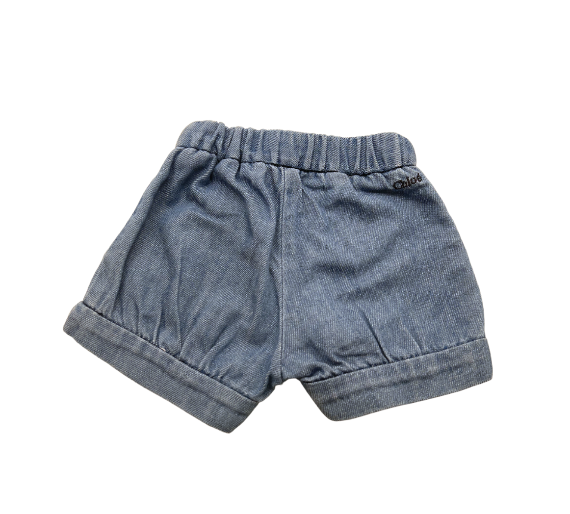 CHLOÉ - Short en jean - 6 mois