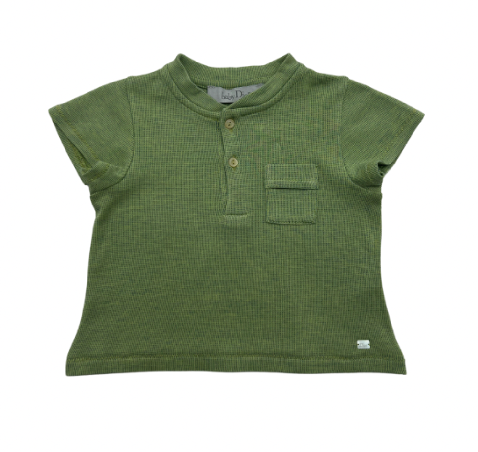 BABY DIOR - Polo vert pomme - 3 mois