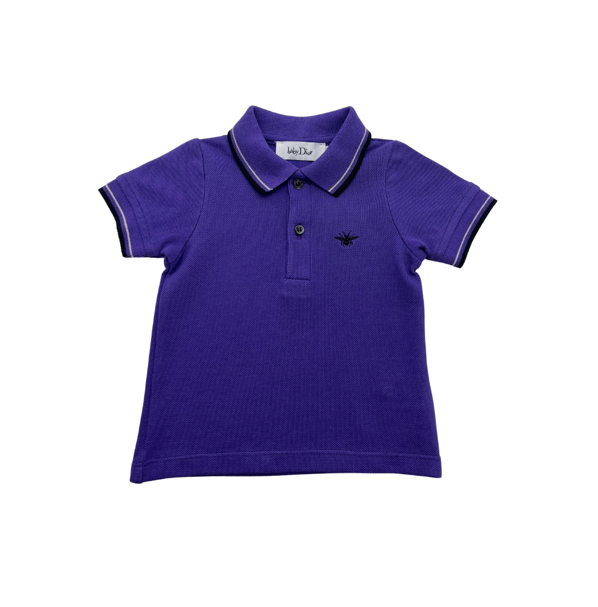 BABY DIOR - Polo violet abeille - 6 mois