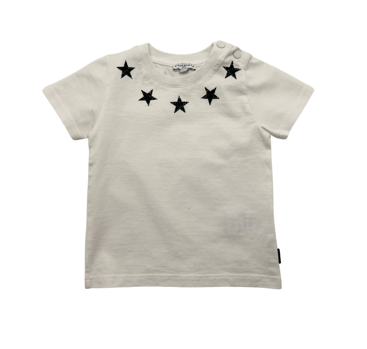 GIVENCHY - Weißes T-Shirt mit Sternen - 9 Monate