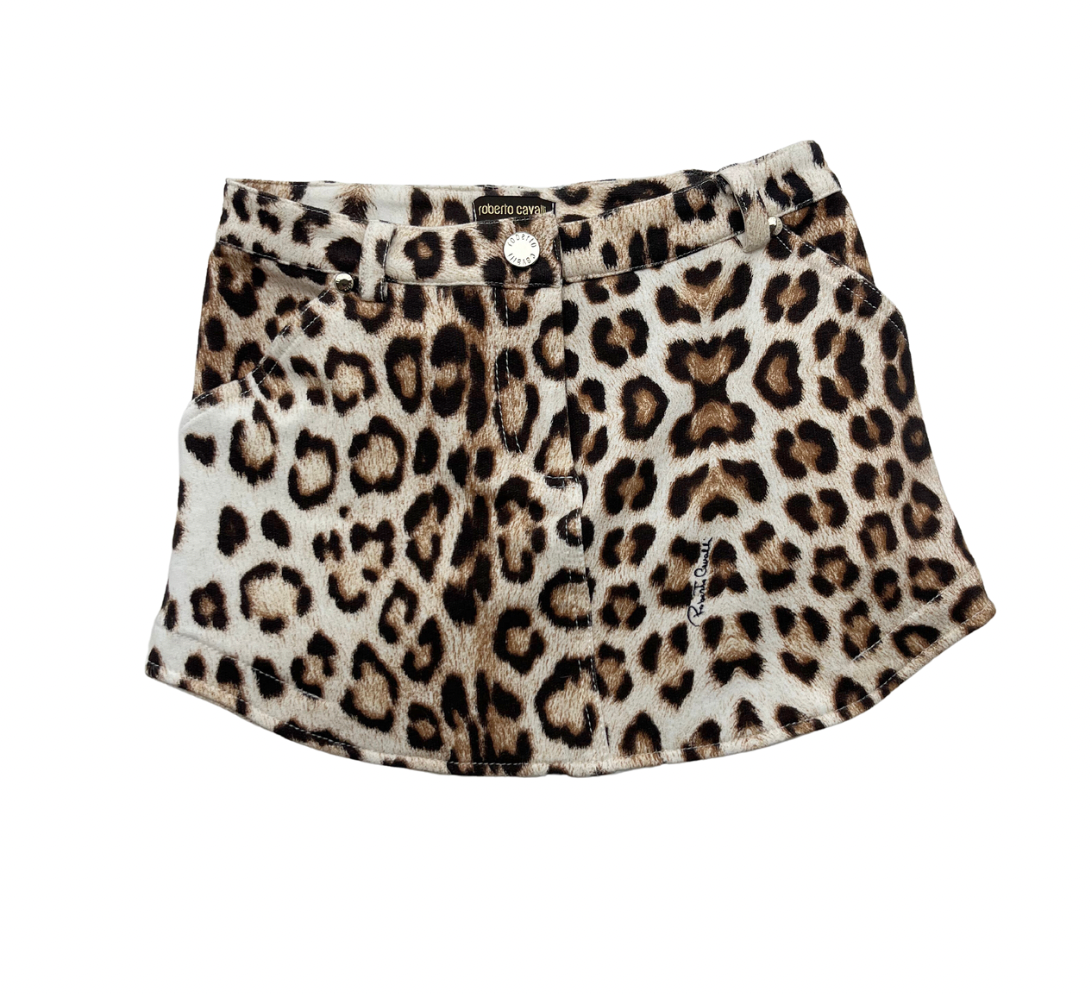 ROBERTO CAVALLI - Leopard mini skirt - 8 years
