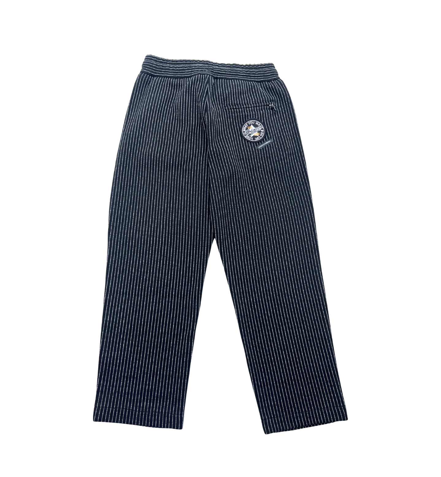 DOLCE & GABBANA - Pantalon rayé noir & blanc - 6 ans