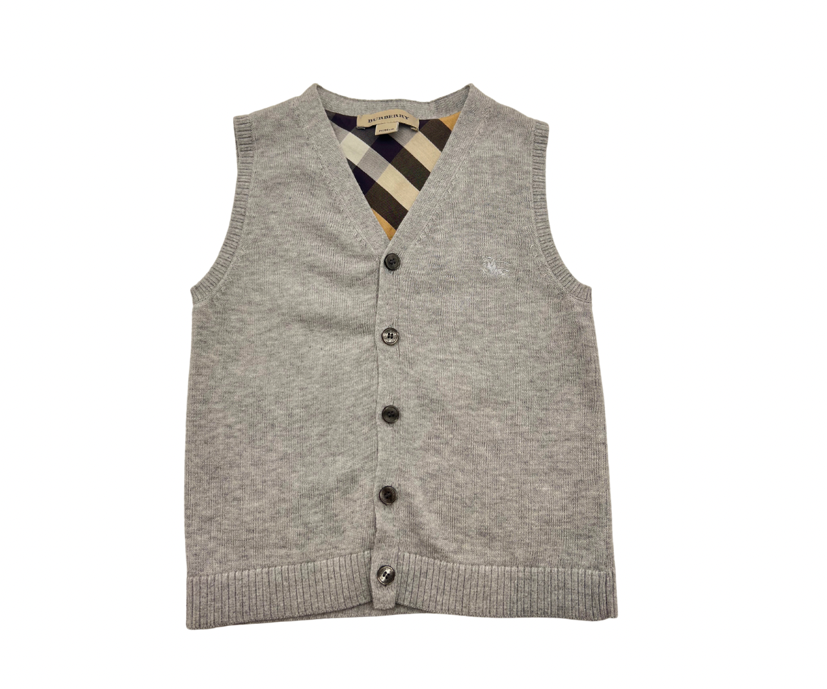 BURBERRY - Gilet gris - 2 ans
