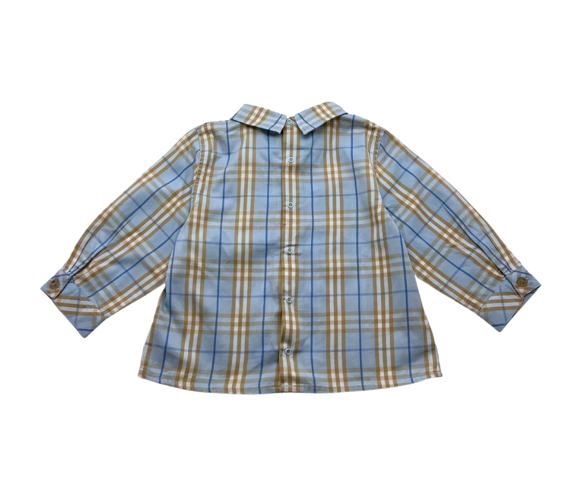 BURBERRY - Chemise à carreaux - 12 mois