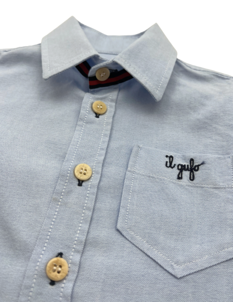 IL GUFO - Chemise bleu ciel - 9 mois