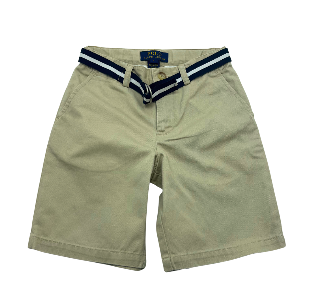 RALPH LAUREN - Sandfarbene Skinny-Shorts - 6 Jahre