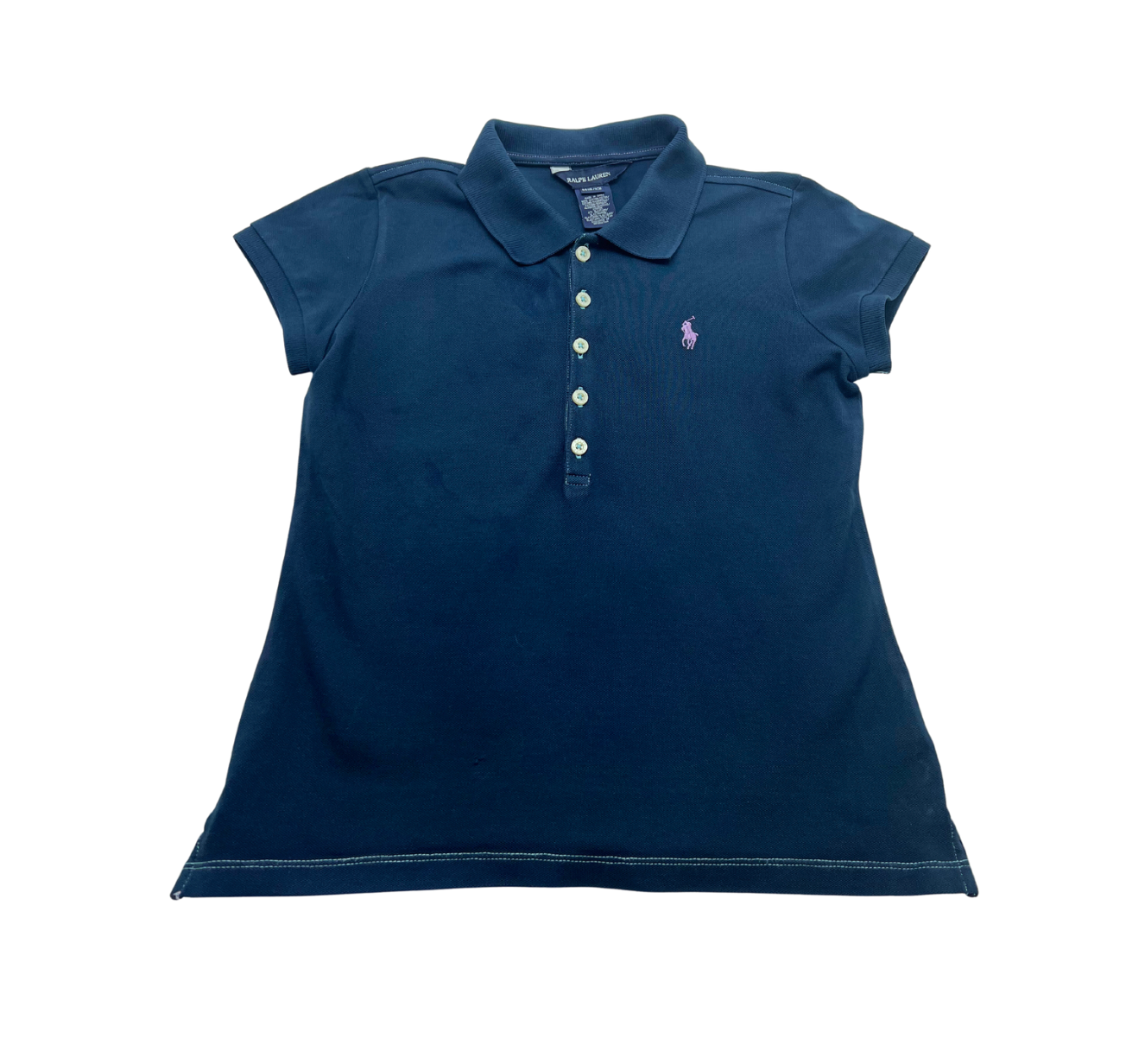 RALPH LAUREN - Marineblaues Poloshirt - 8/10 Jahre